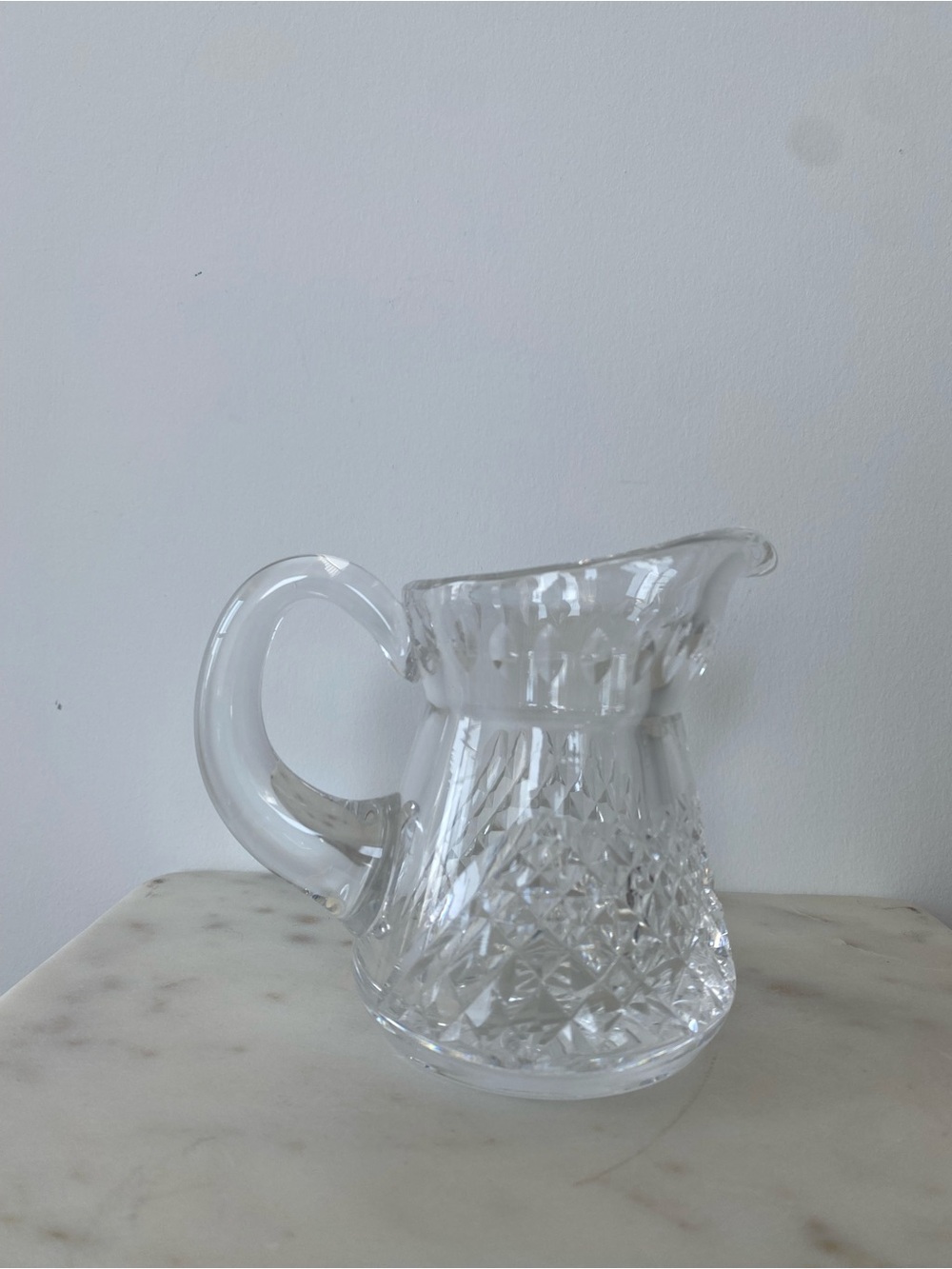 Waterford Crystal ALANA Creamer Pitcher | Vintage Cut Crystal Milk Jug | Ireland